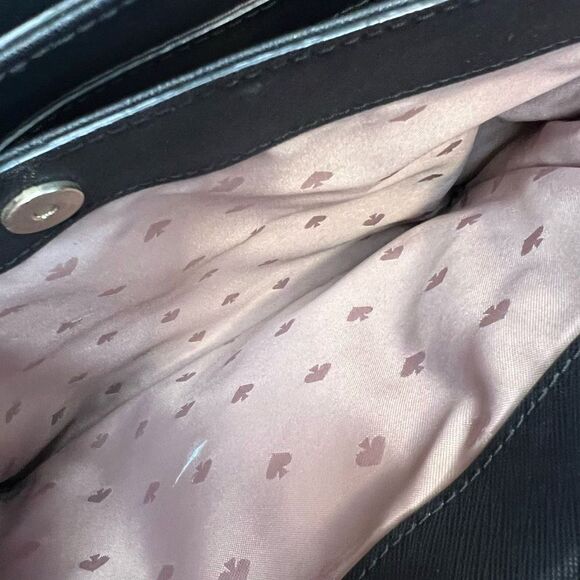 Kate Spade Laurel Way Reese Satchel Dusty pink and black GUC - Picture 10 of 14